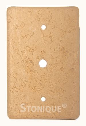 Stonique® TV/Cable Switch Plate Cover in Cocoa